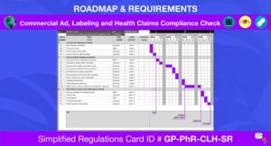 Gp Pharmaceuticals Md&ivd Others Commercial Ad, Labeling And Health Claims Compliance Check Simplified Regulations Card