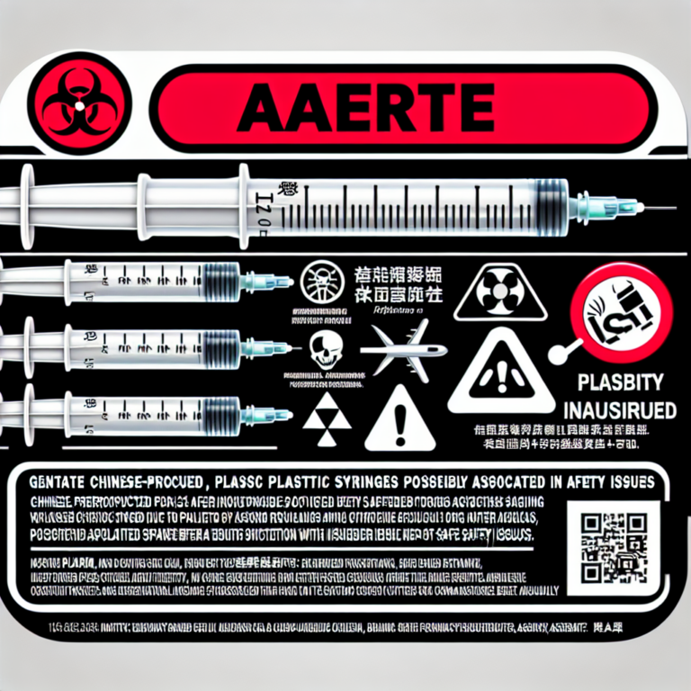 Recall Alerts: Chinese-Made Plastic Syringes Linked to Possible Safety Issues