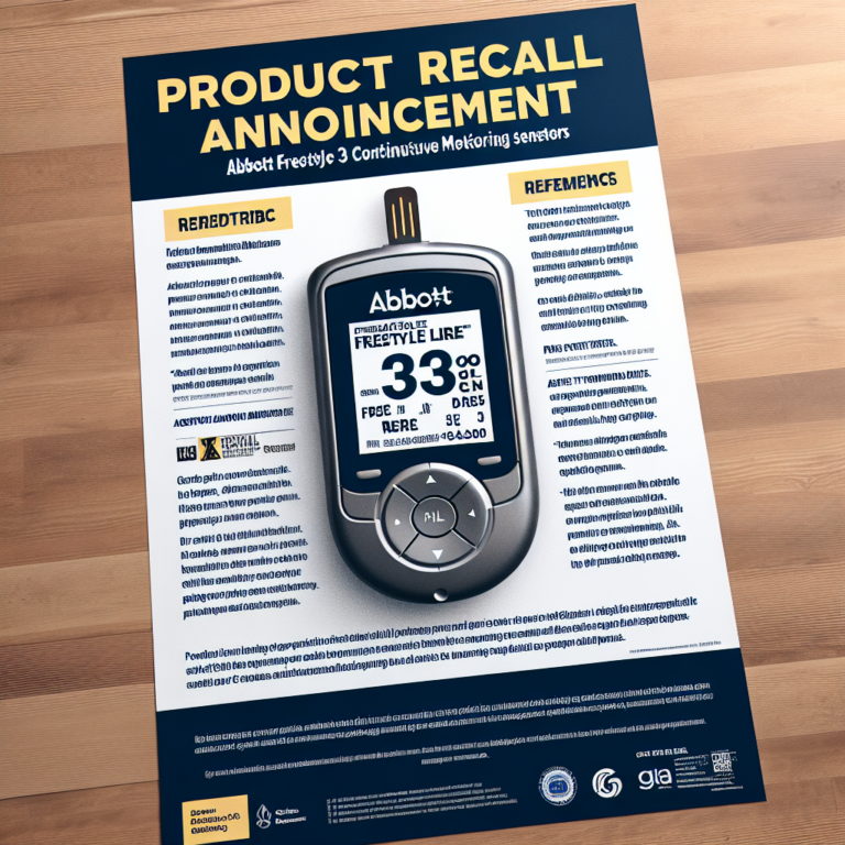 Recall Announcement: Abbott FreeStyle Libre 3 Continuous Glucose Monitoring Sensors