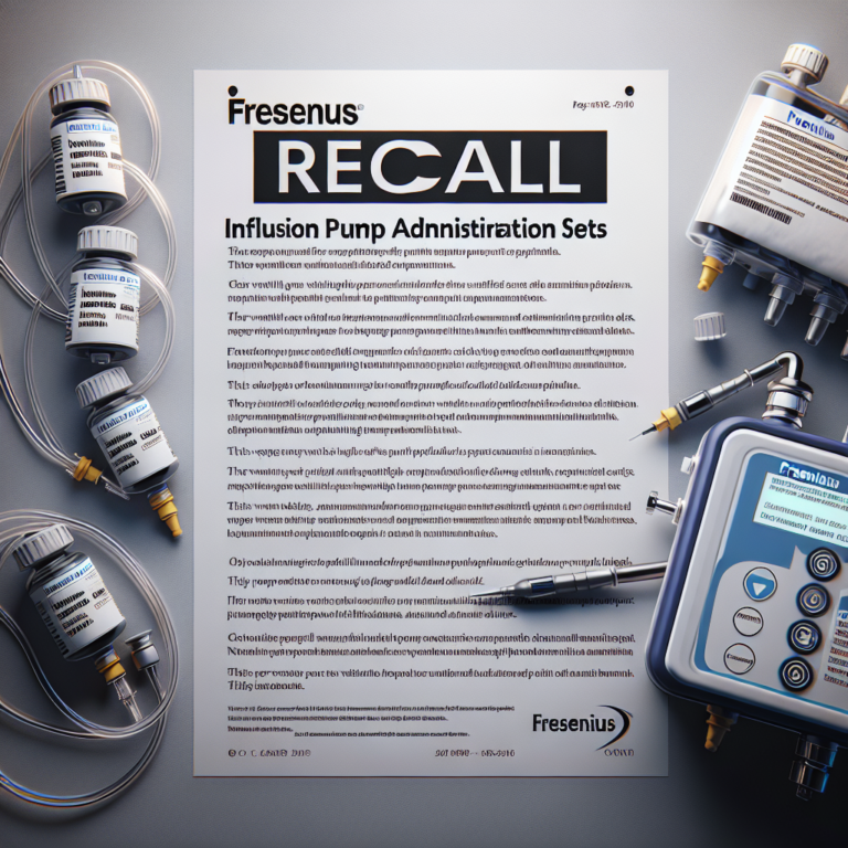 Recall Announcement: Fresenius Withdraws Ivenix Infusion Pump Administration Sets