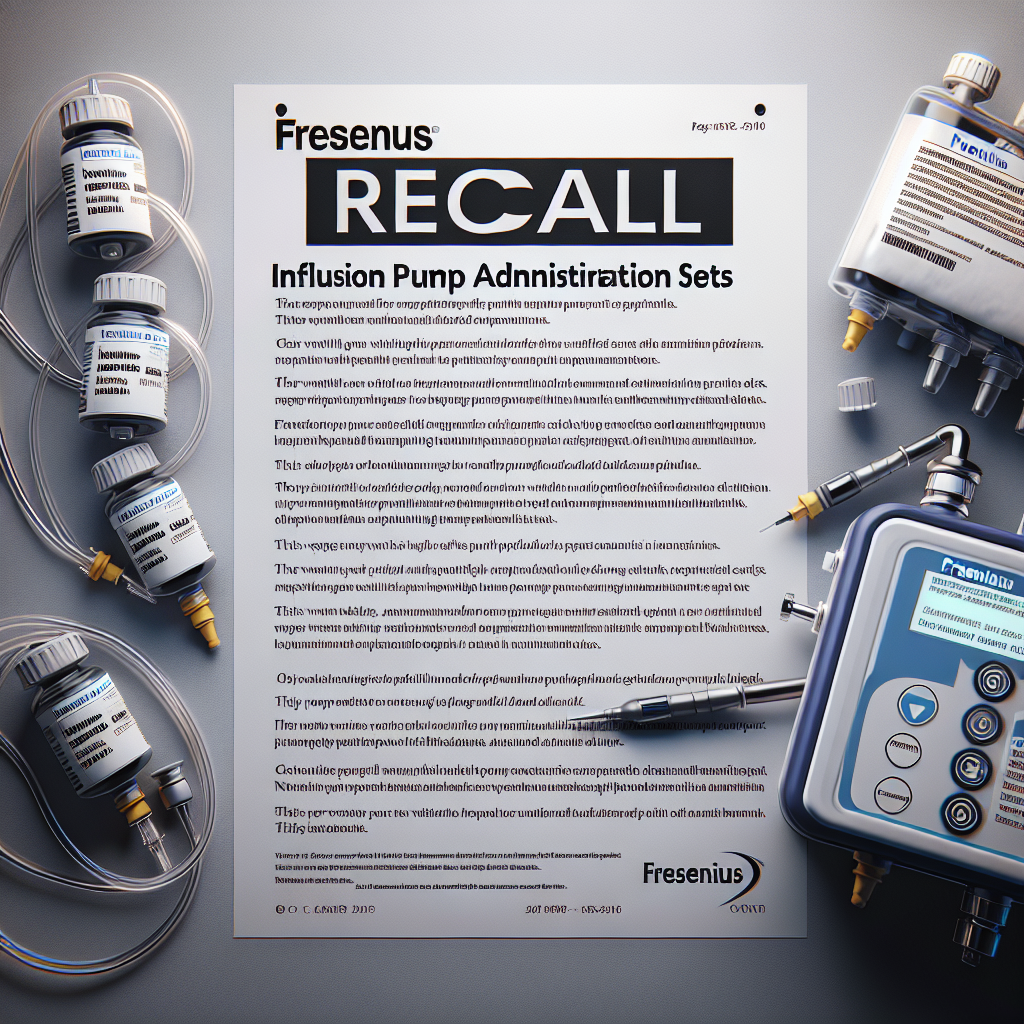 Recall Announcement: Fresenius Withdraws Ivenix Infusion Pump Administration Sets