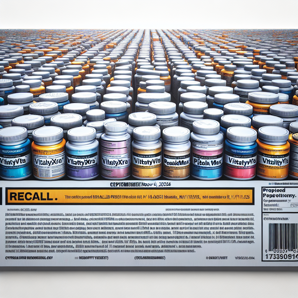 VitalityVita Initiates Nationwide Voluntary Recall of VitalityXtra and PeakMax Capsules Over Undeclared Sildenafil and Diclofenac Concerns