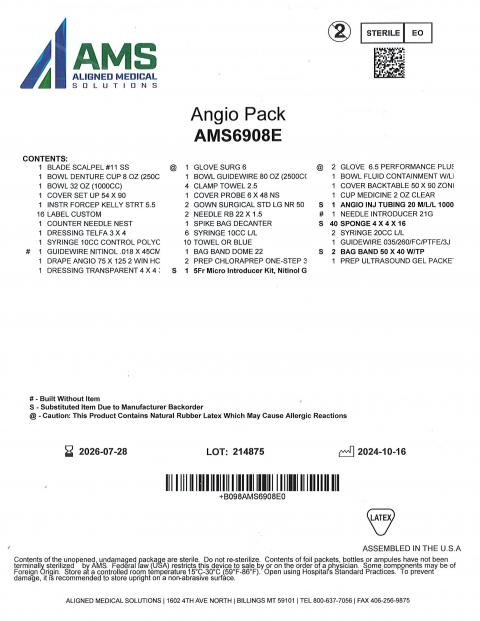 Aligned Medical Solutions, formerly Windstone Medical Packaging, Announces Nationwide Recall of Namic Angiographic Rotating Adapter 10CC Control Syringe Included in AMS6908E and AMS6908F Kits