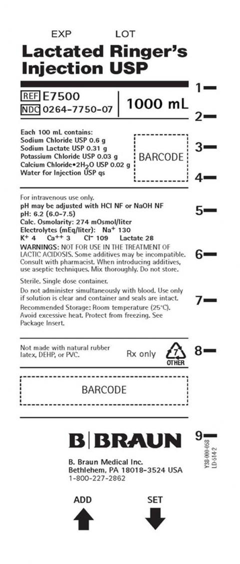 B. Braun Medical, Inc. Announces Nationwide Voluntary Recall of 1L Lactated Ringer’s Injection, E7500, Citing Contamination with Particulate Matter in the Solution